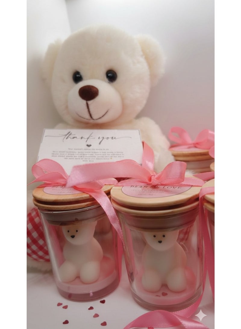 Serenity Candles شمعة سيرينيتي بير ماي لاف المعطرة – الإصدار الوردي الأنيق – فتيل واحد (٣٠ جم) - Image 2